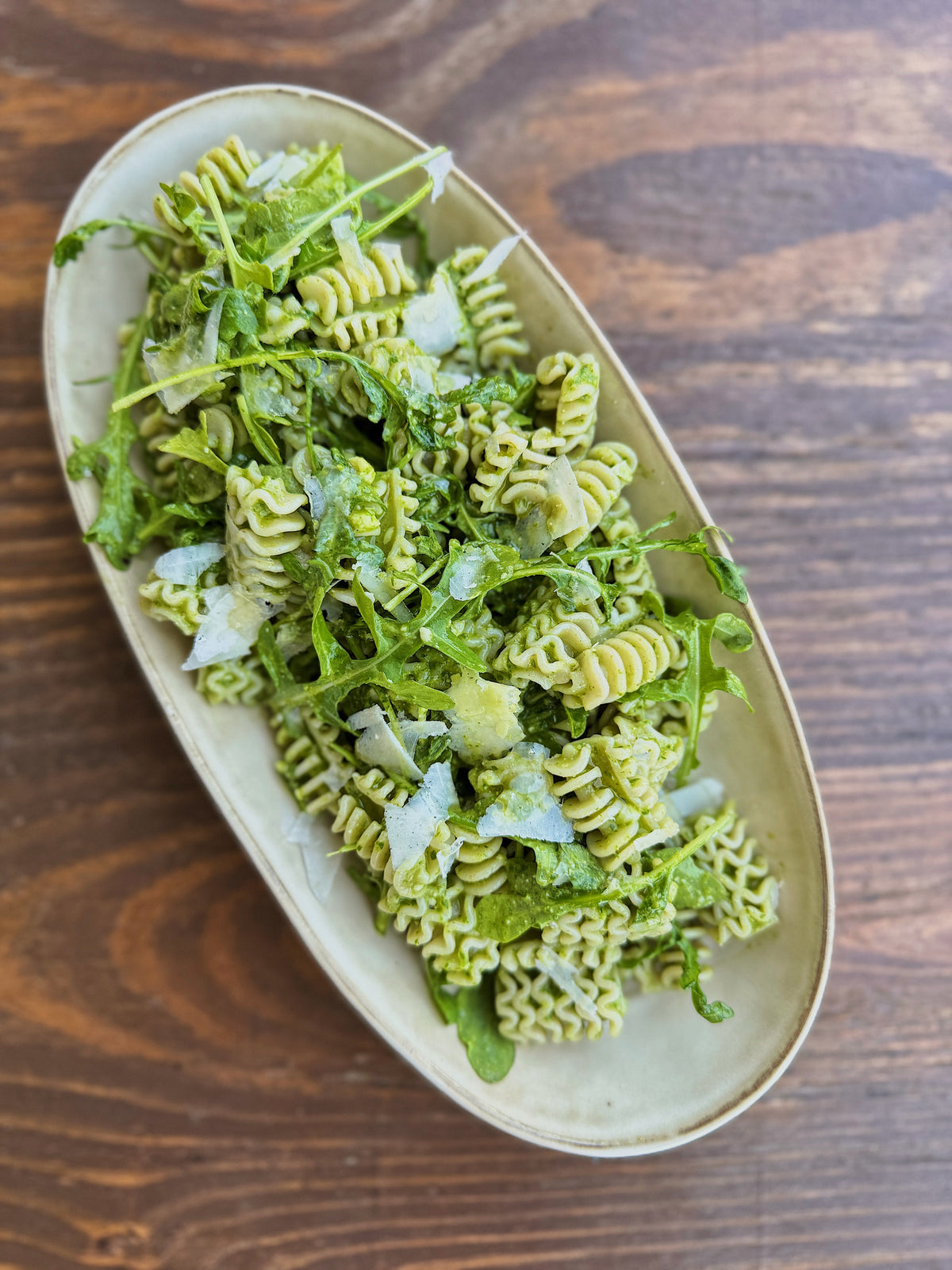 Rocket and Lemon Radiatori Pesto Salad