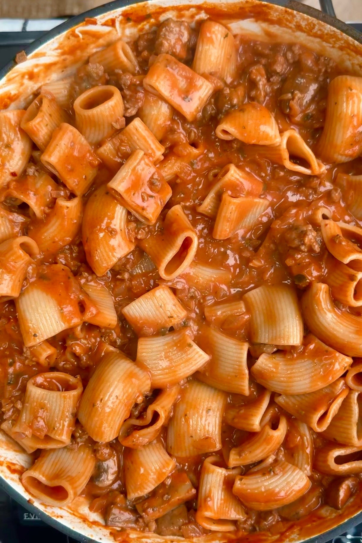 Italian Sausage Ragu Rigatoni