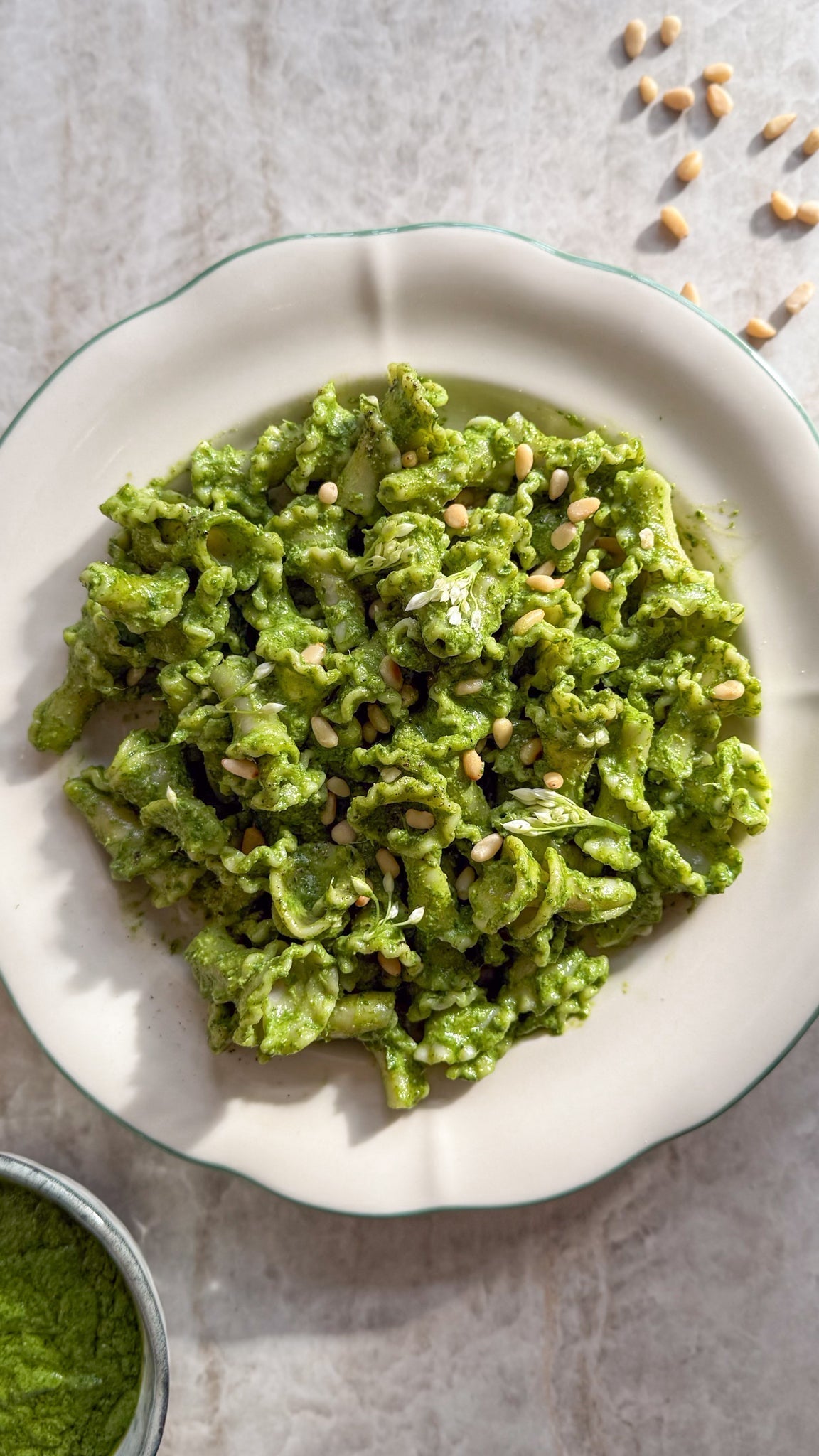 Wild Garlic Pesto Gigli