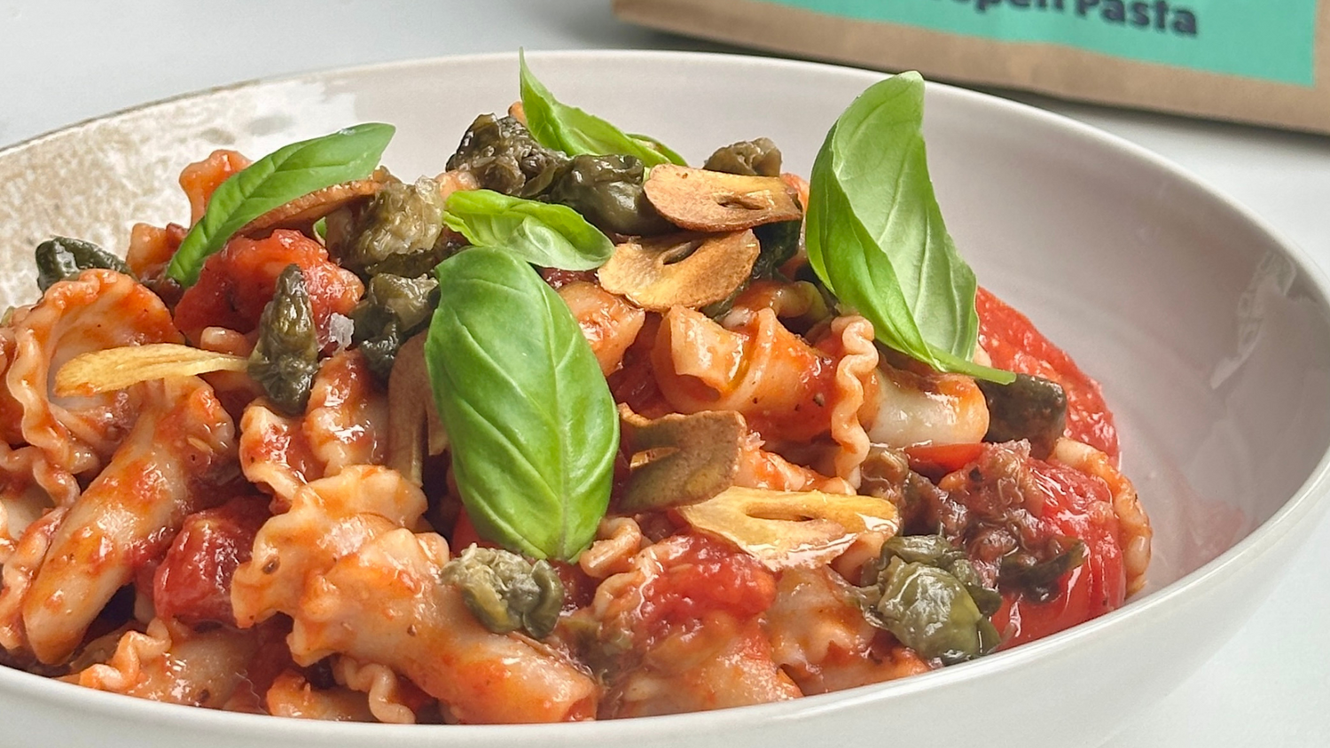 Garlic and Caper Tomato Pasta