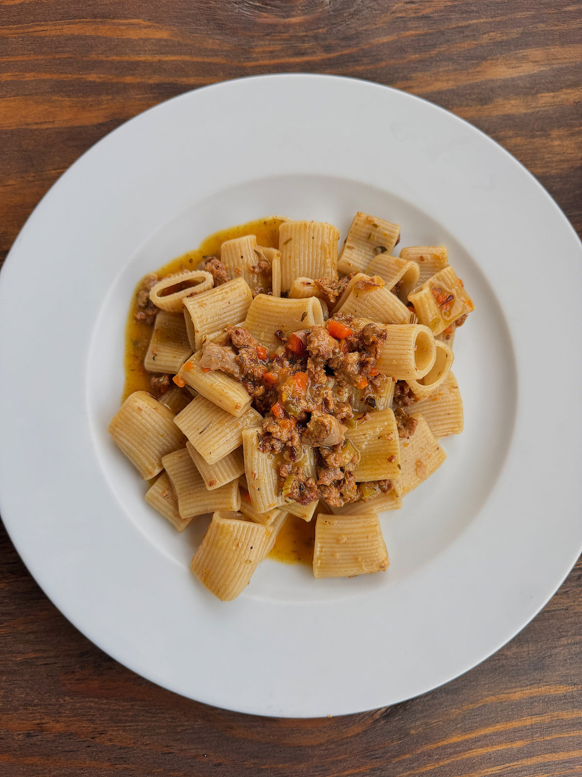 Pork, Cranberry and Orange Rigatoni
