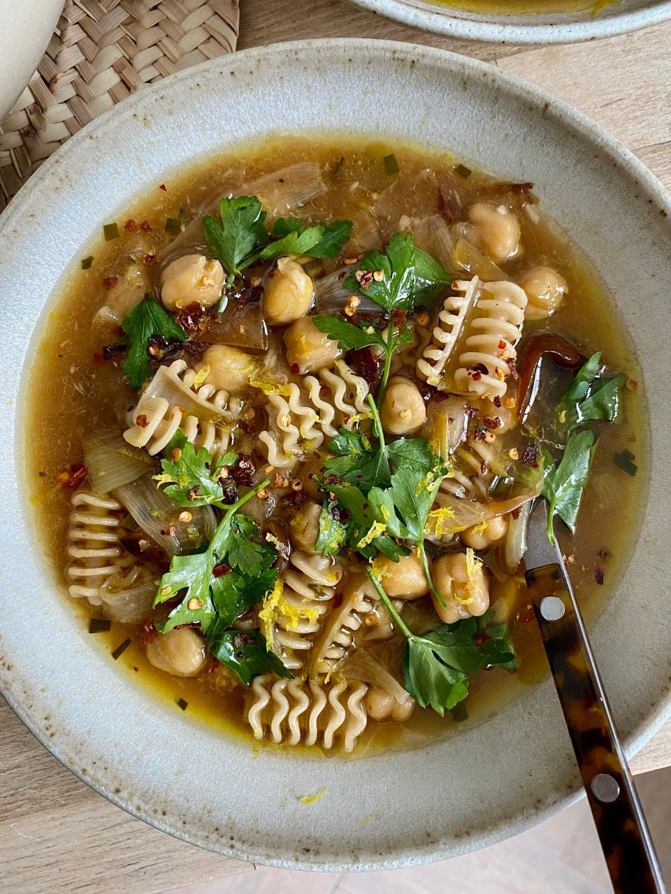 Warming autumn stew by Florence Blair using Northern Pasta radiatori