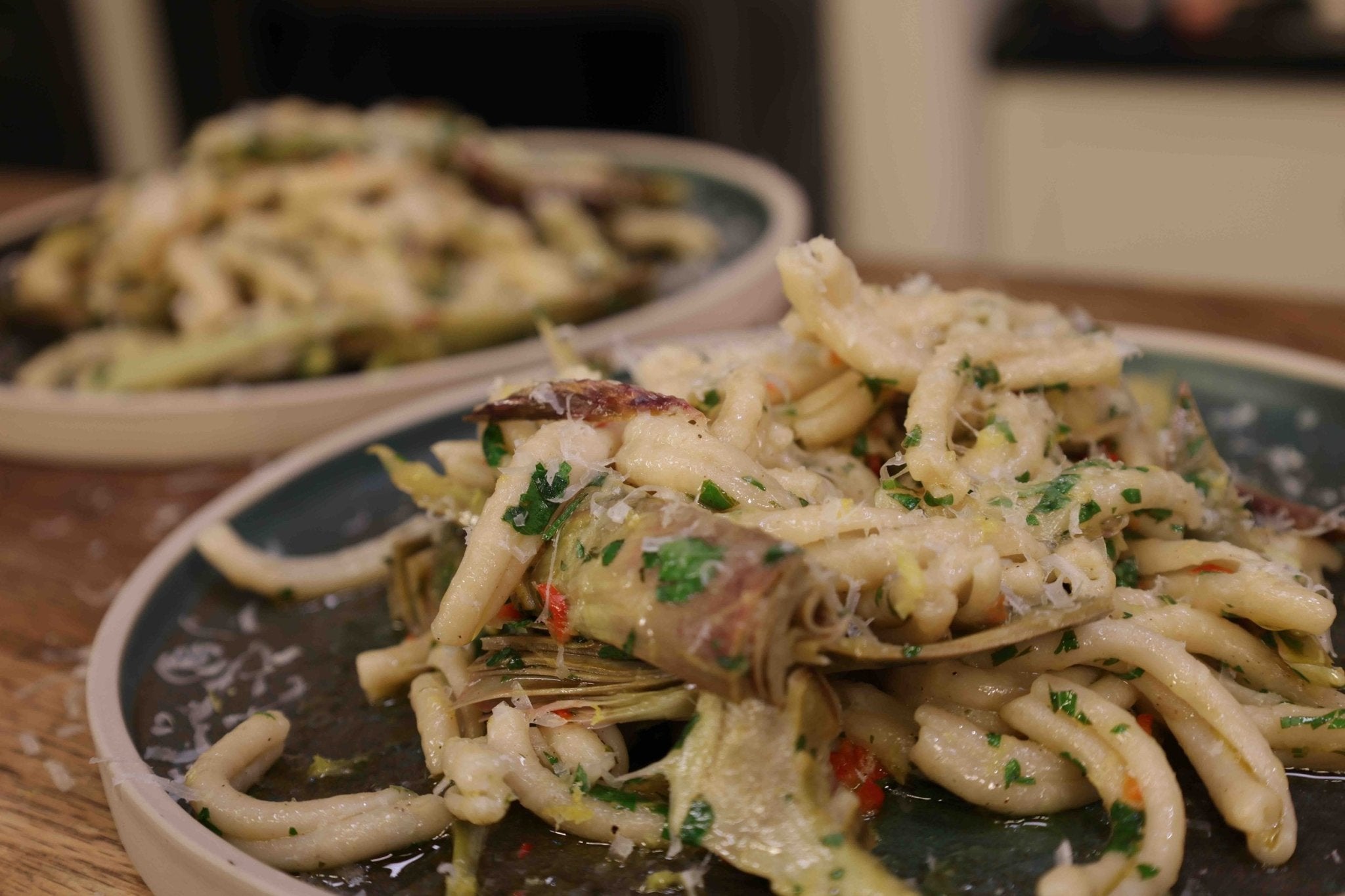 James Martin’s Northern Pasta Casarecce with Artichoke and Lemon
