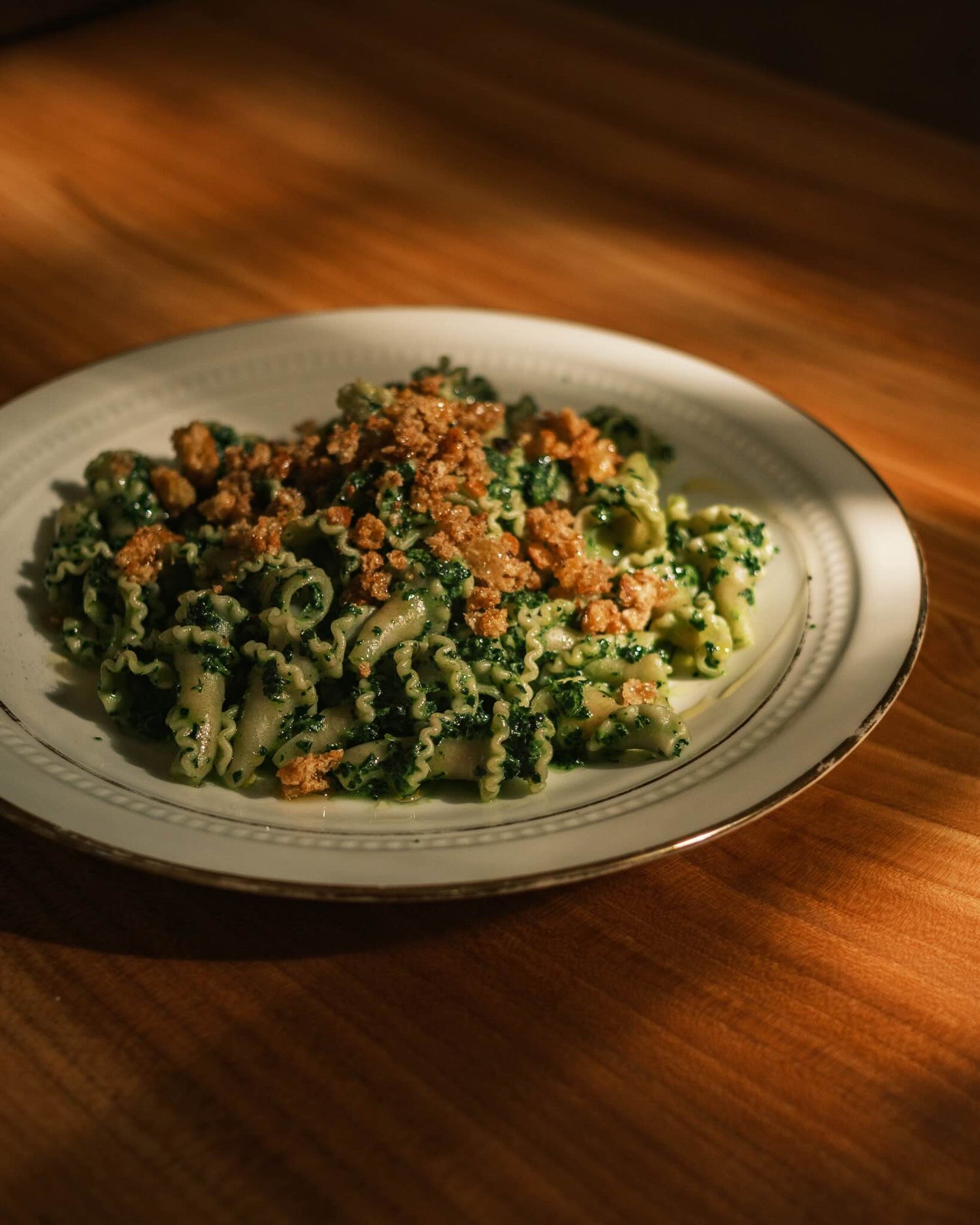 Cavolo Nero Gigli with Brown Butter Pangratatto