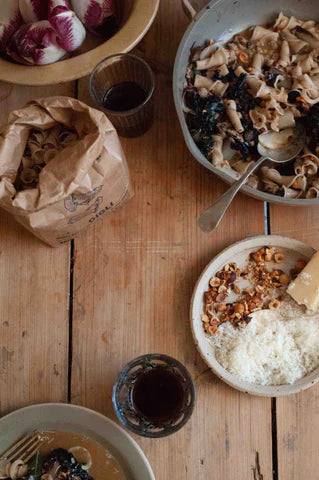 Sausage, Chicory & Kale Gigli