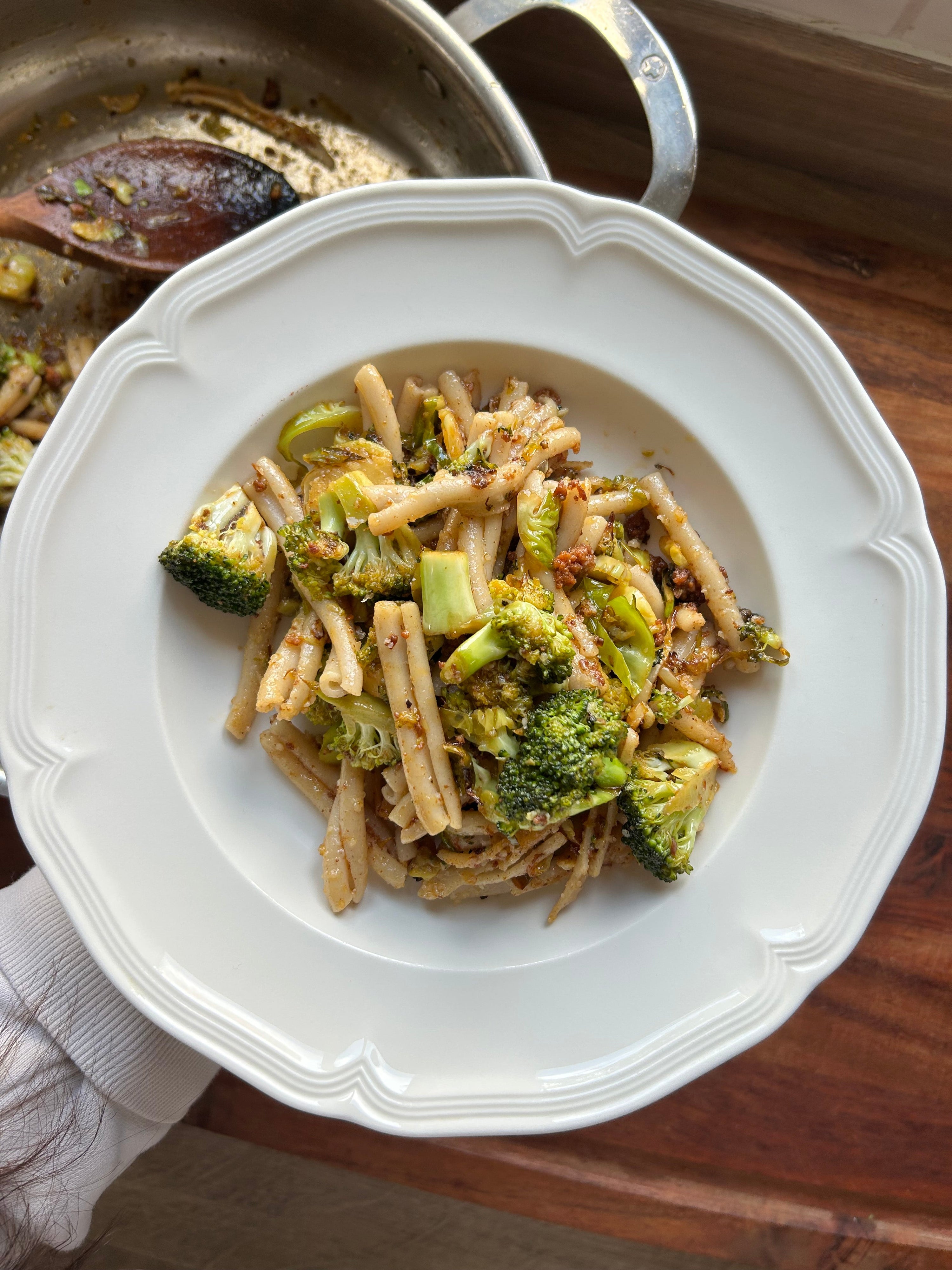 Winter Greens & Nduja Casarecce