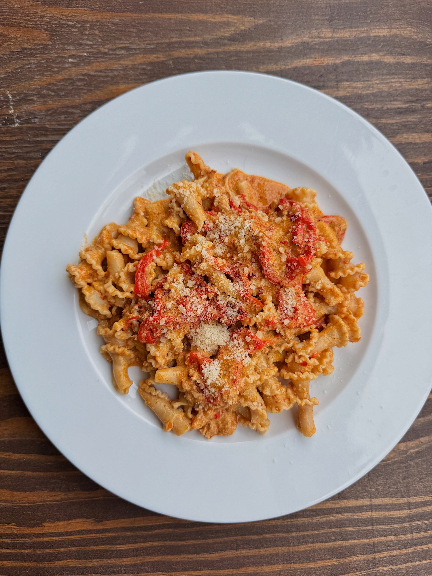 Fennel Sausage and Roasted Pepper Gigli