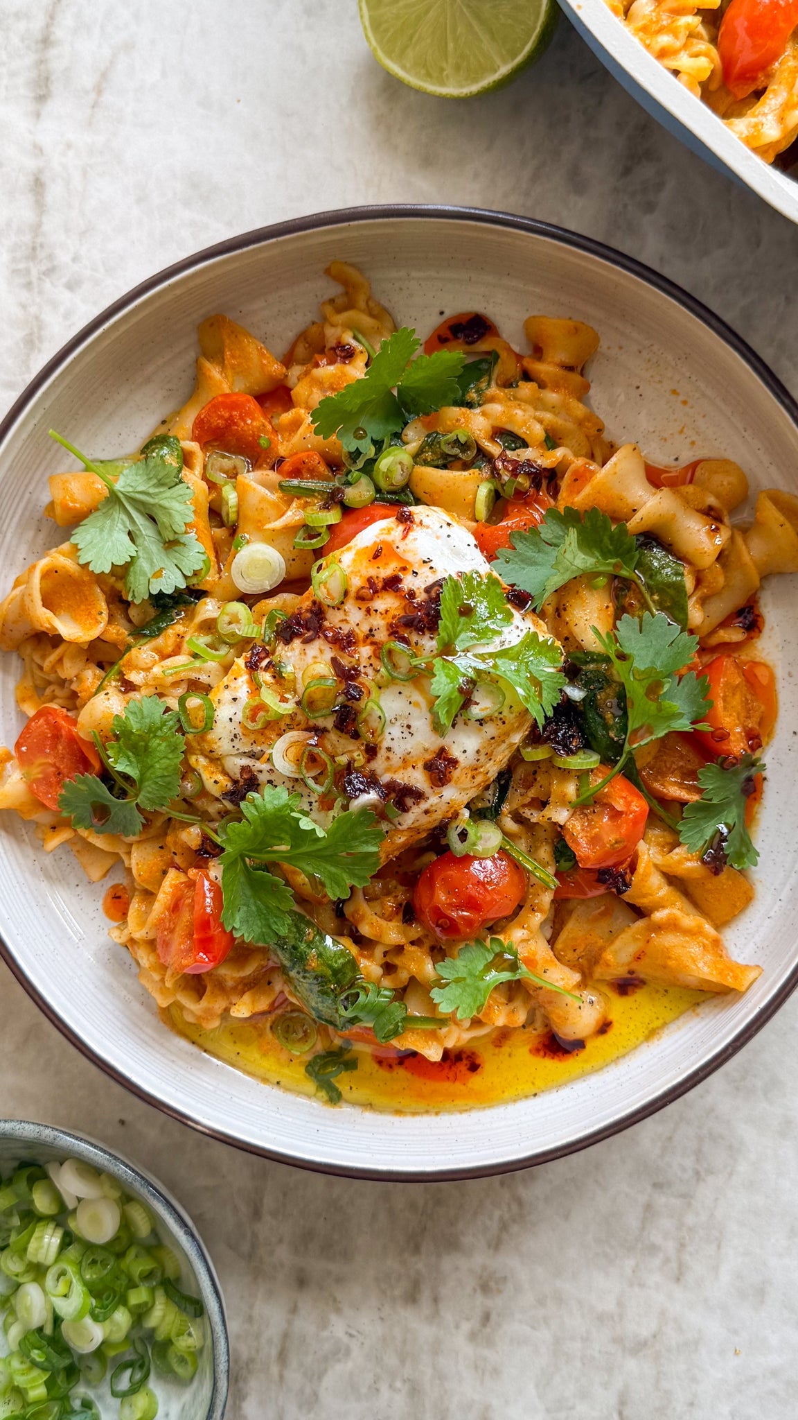 Goan Cod and Cherry Tomato Gigli