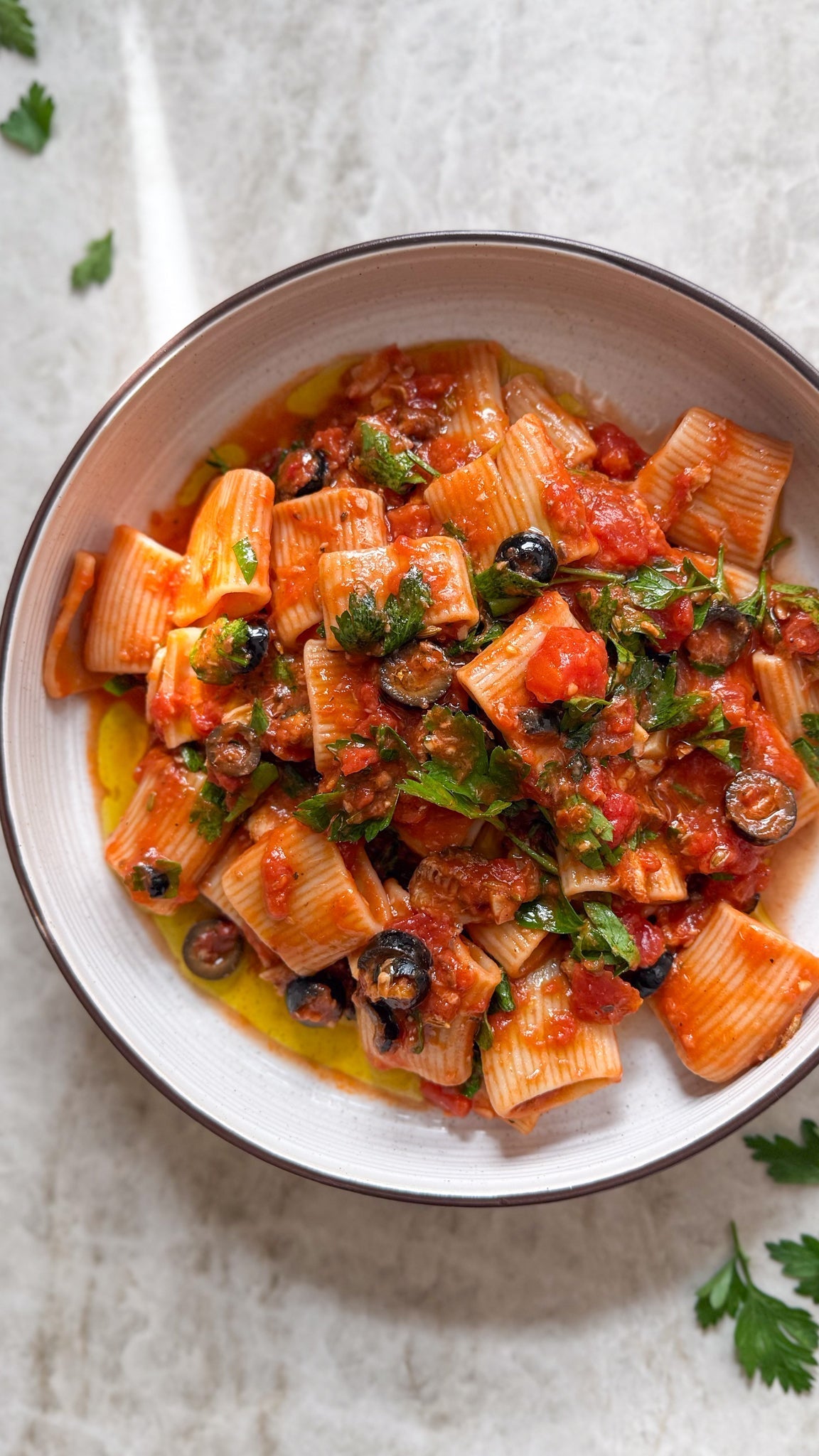 Sardine, Tomato & Olive Rigatoni