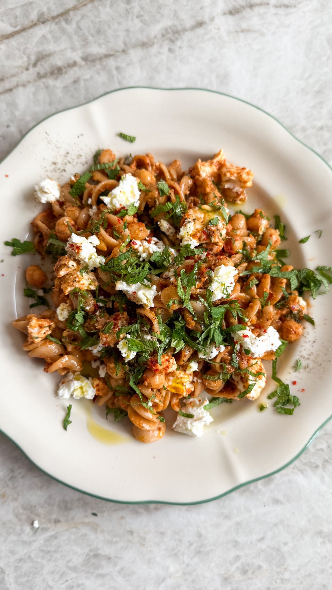 Harissa Almond Pesto Fusili