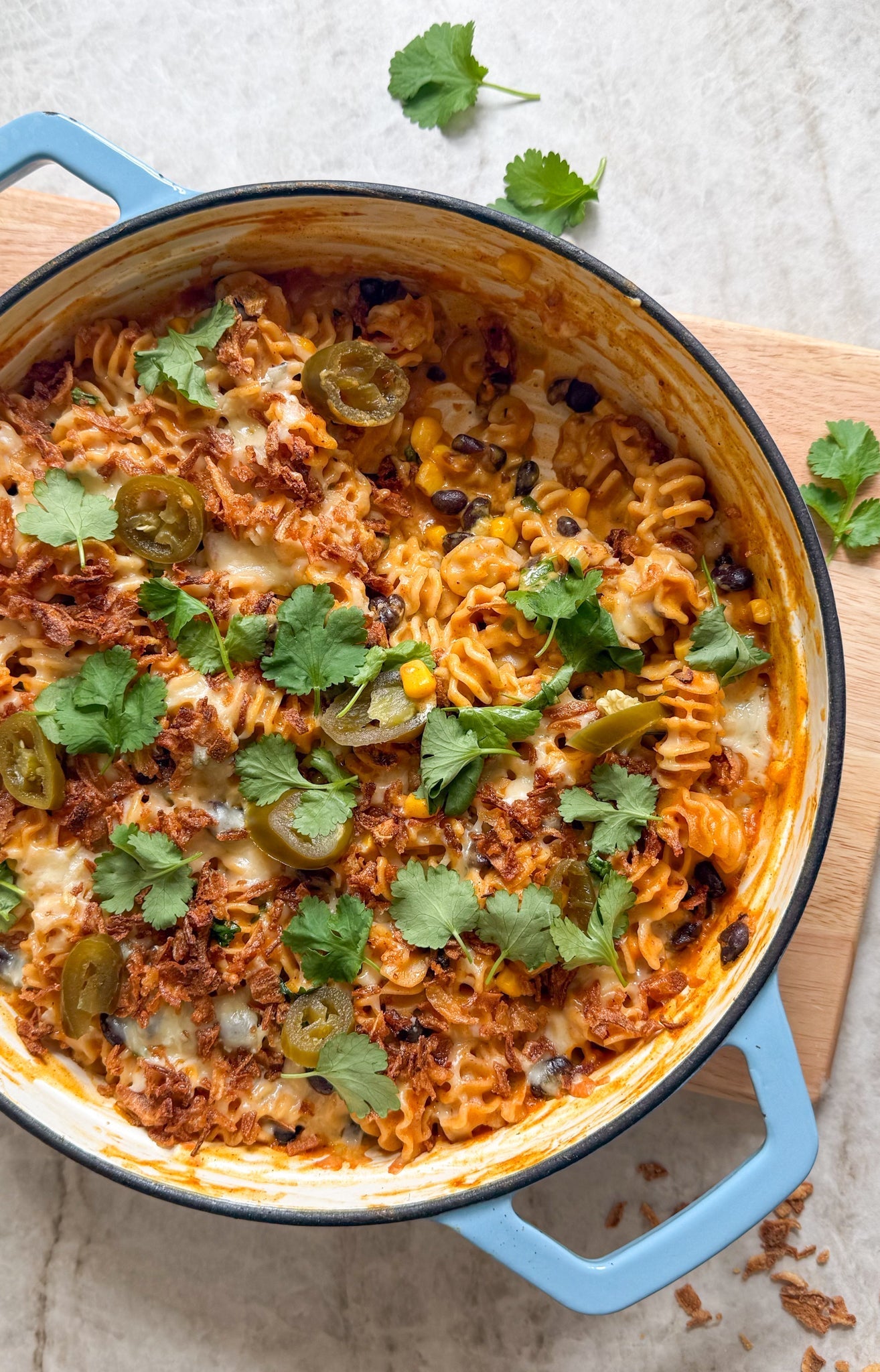 Tex-Mex Mac & Cheese with Chipotle Queso Sauce