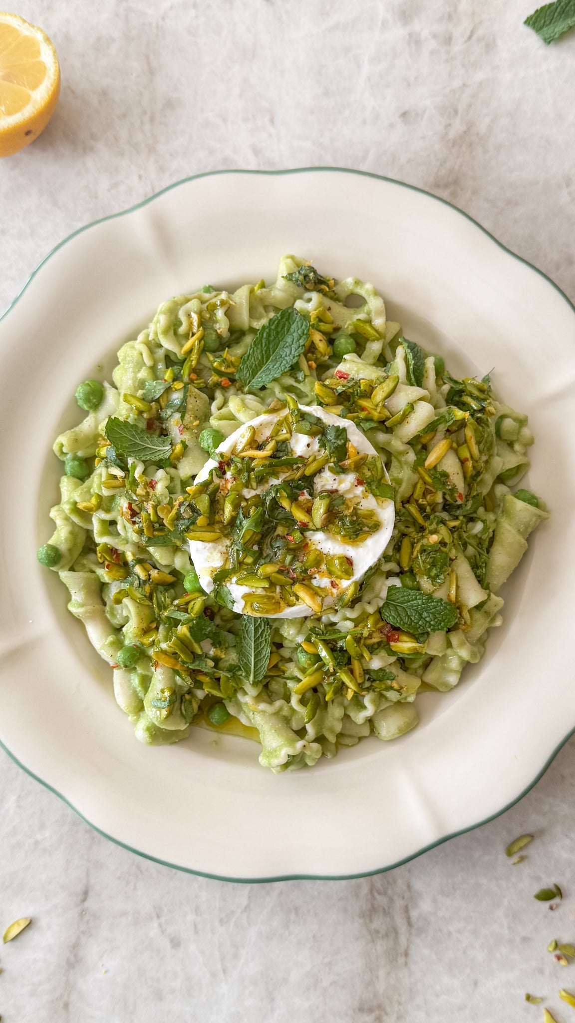 Pea & Mint Gigli
