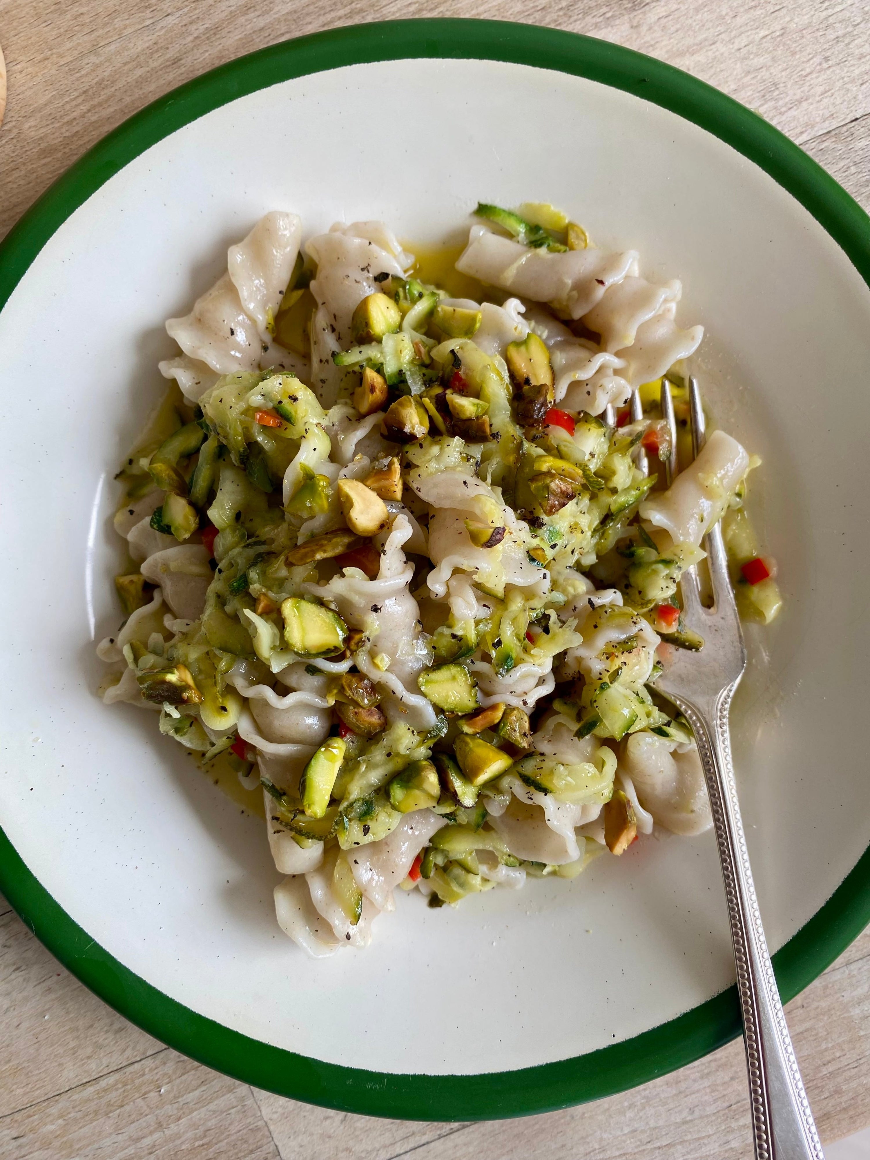 Grated Courgette & Lemon Gigli