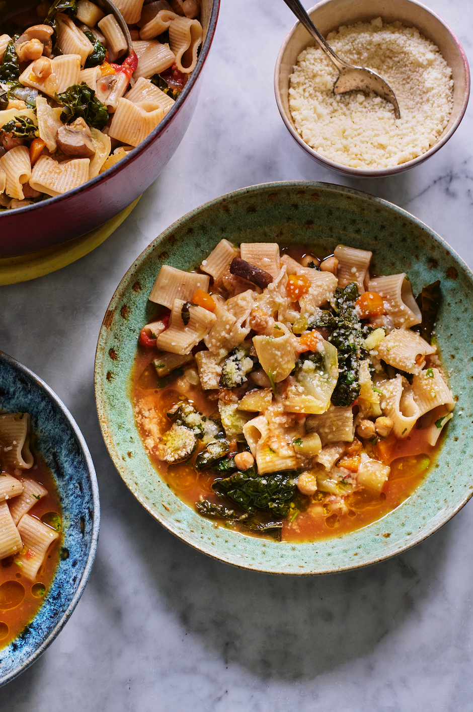 Brothy Veg with Rigatoni