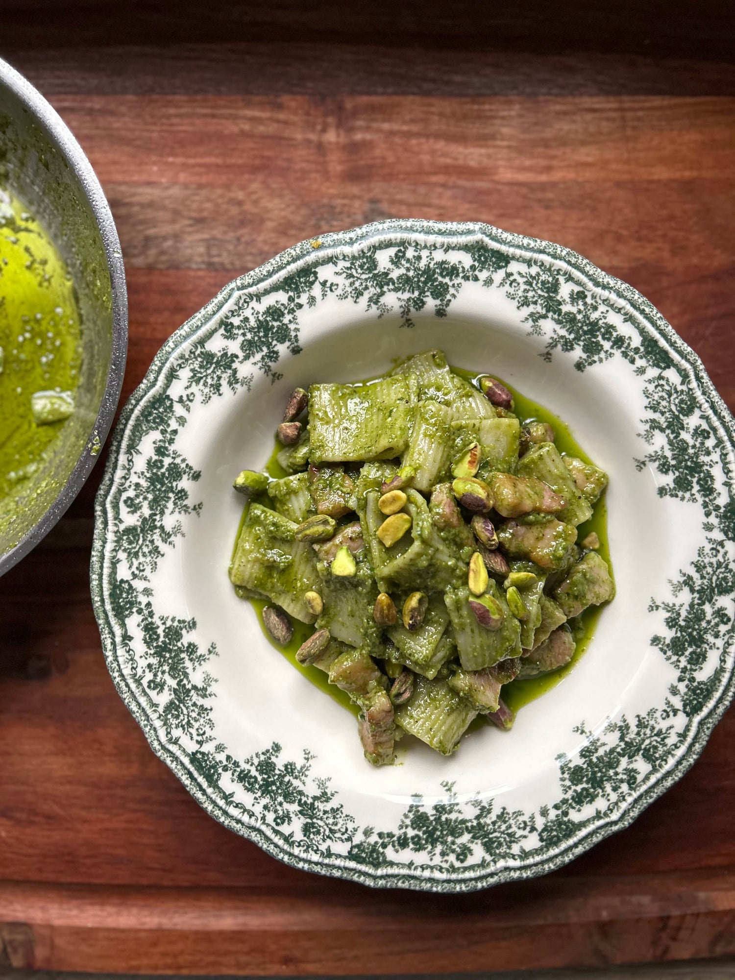Pistachio Pesto & Pancetta Rigatoni