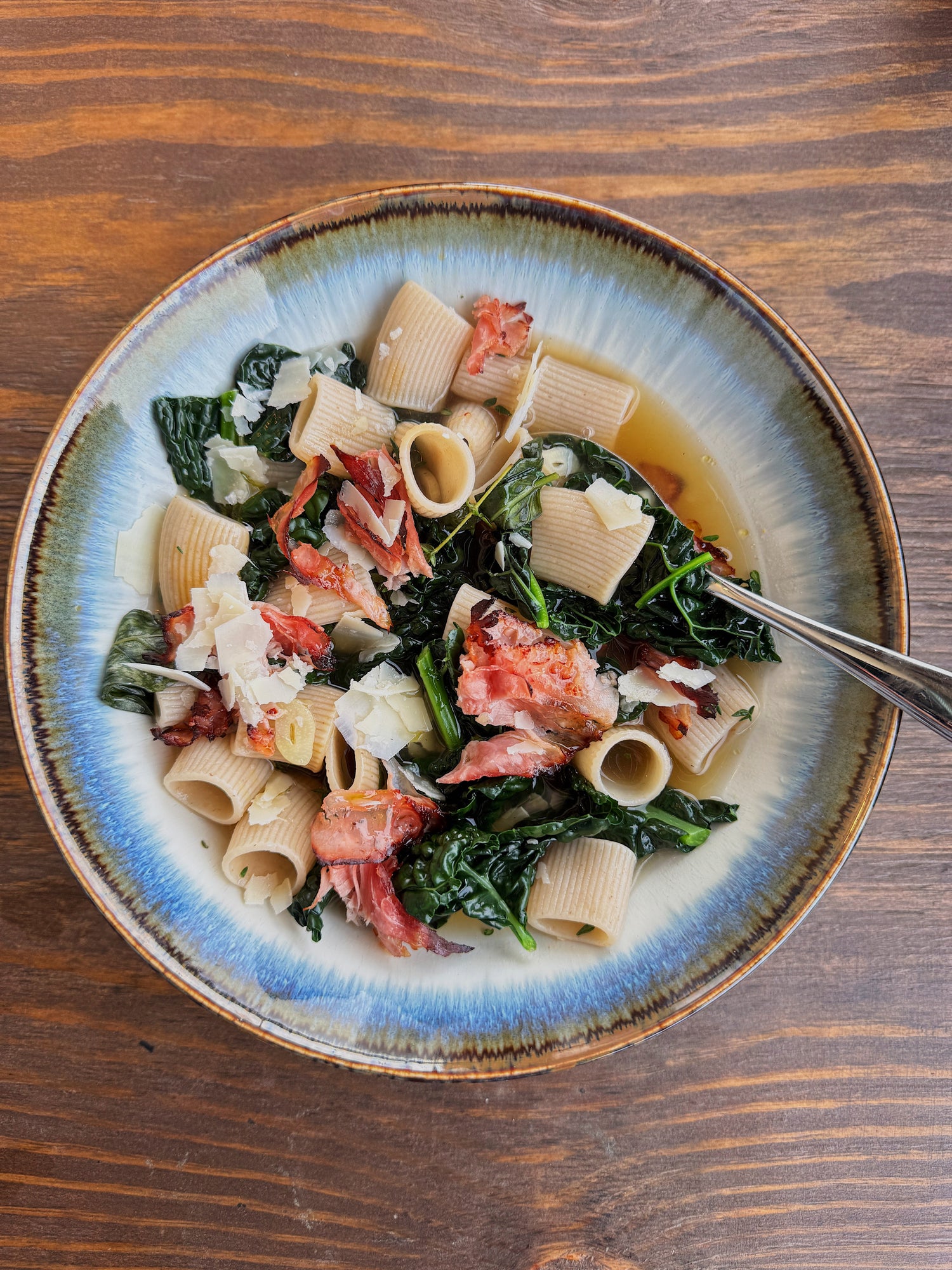Smoked Ham Hock, Cavolo Nero & Rigatoni Broth