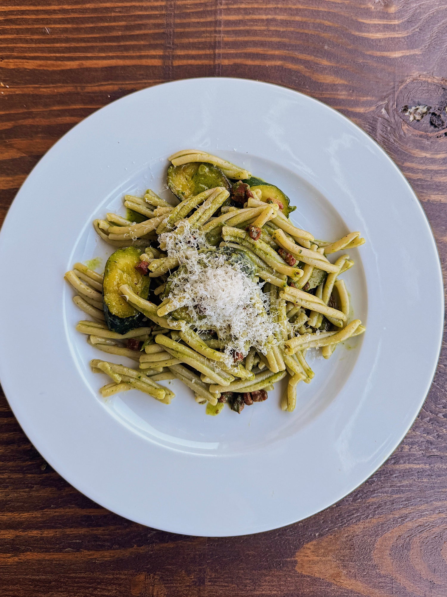 Charred Courgette, Lemon and Pancetta