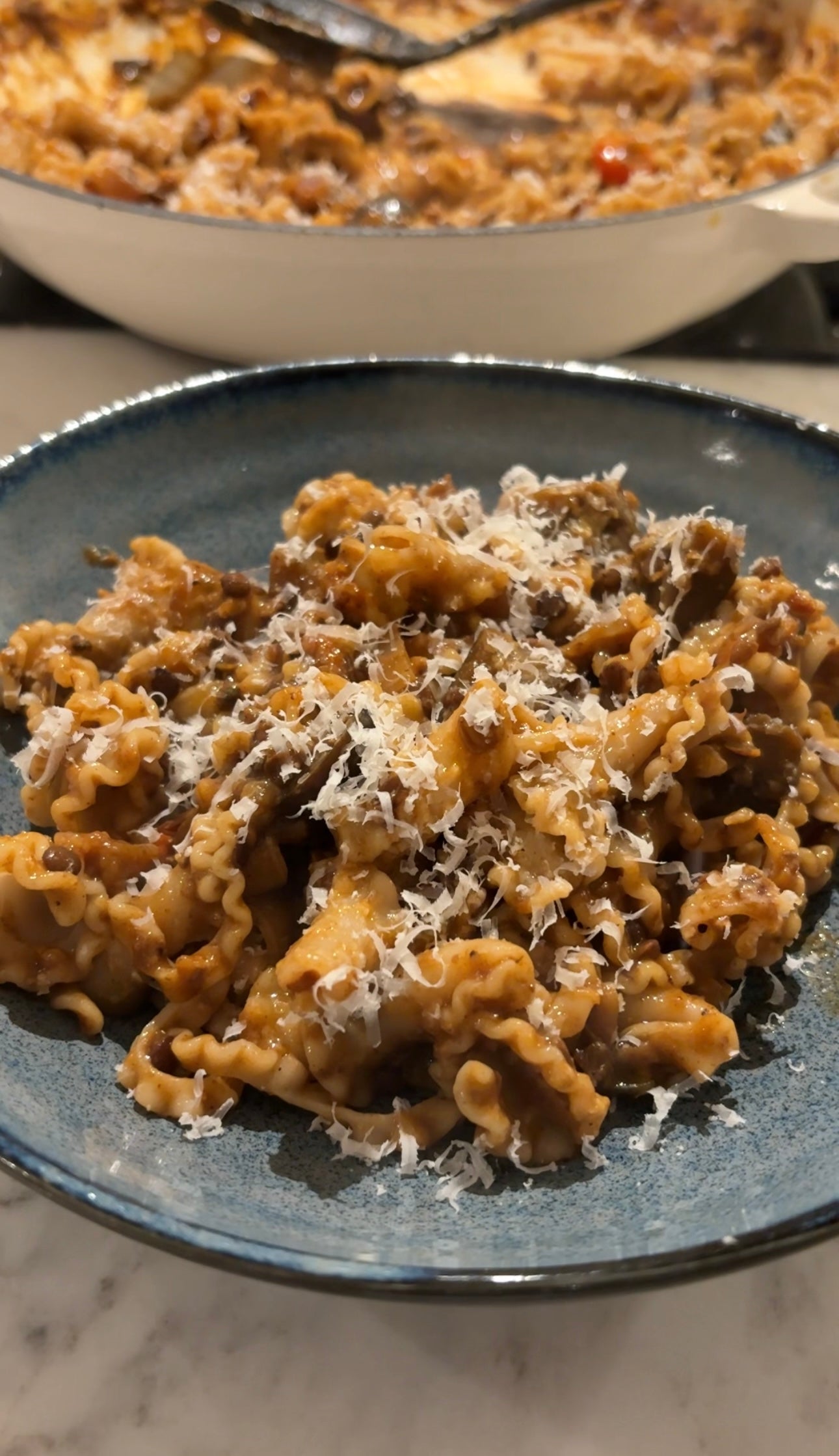 Aubergine & Lentil Bolognese